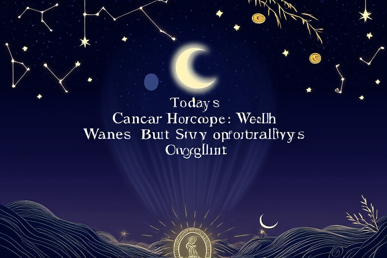 Todays Cancer Horoscope: Wealth Wanes But Opportunities Abound